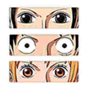 Nami x Boa x luffy one piece - AUTOCOLLANT ANIME 3D