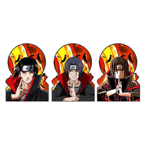 Itachi Uchiha x Naruto - AUTOCOLLANT ANIME 3D