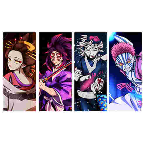 Daki x Akaza x Douma - AUTOCOLLANT ANIME 3D