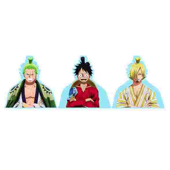 Zoro x Luffy x Sabo - AUTOCOLLANT ANIME 3D