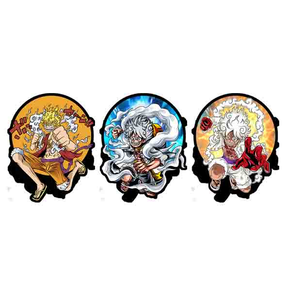 LUFFY GEAR - AUTOCOLLANT ANIME 3D